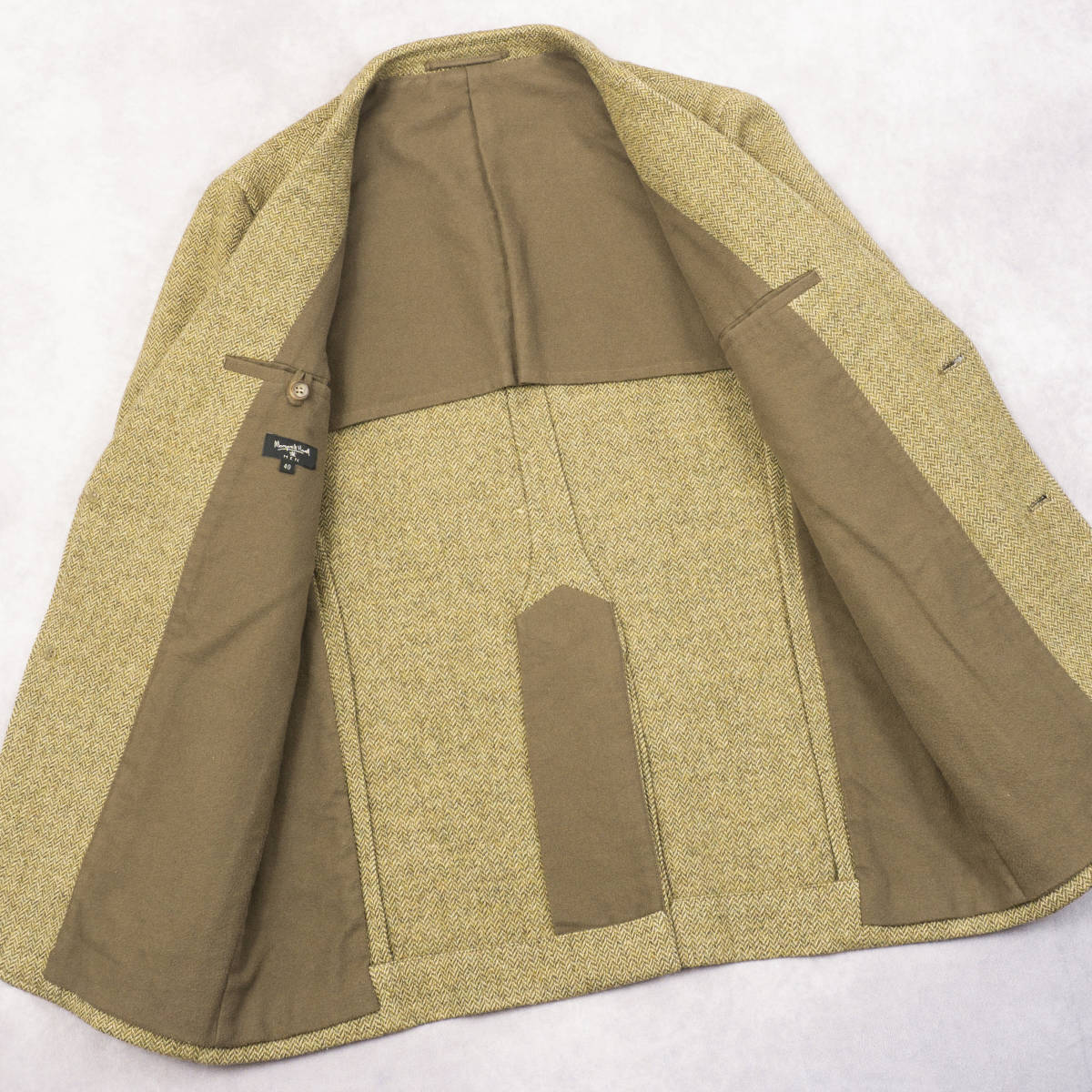 優美なツイードジャケット『Margaret Howell』40(XL相当) イエロー