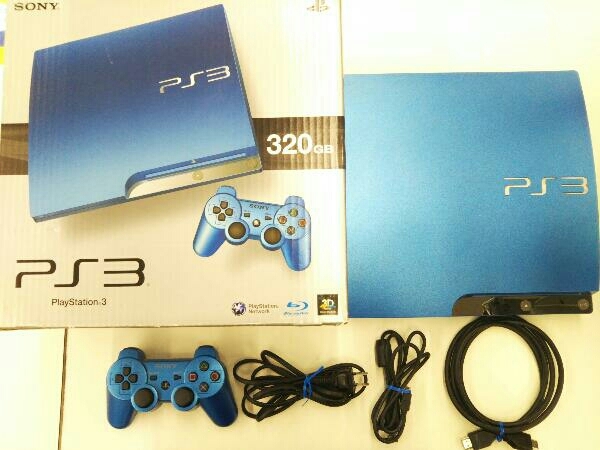 初期化済み】[PS3]PlayStation3:スプラッシュ・ブルー(320GB 