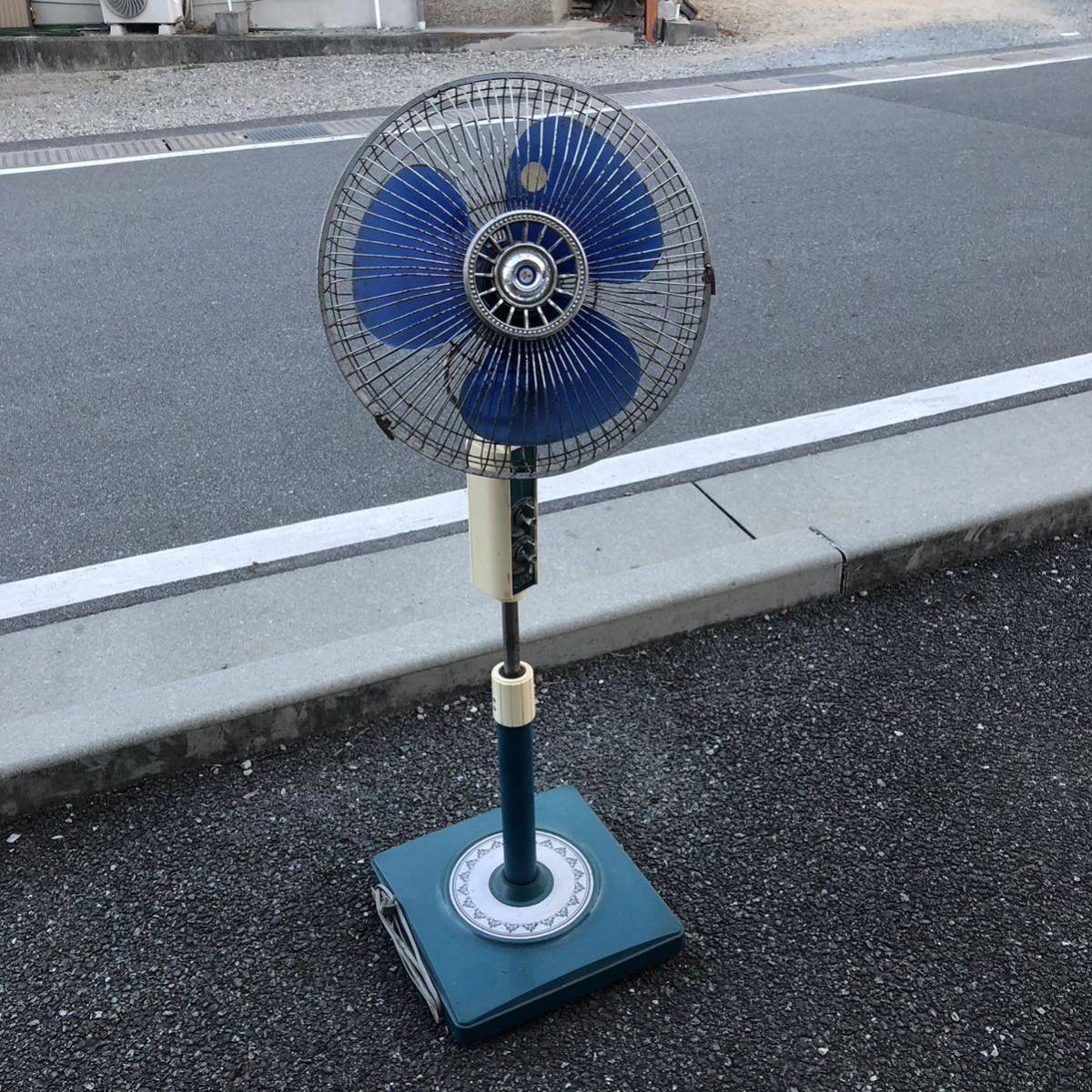扇風機 三菱 昭和レトロ R35-NG 大型扇風機 洋間扇 アンティーク