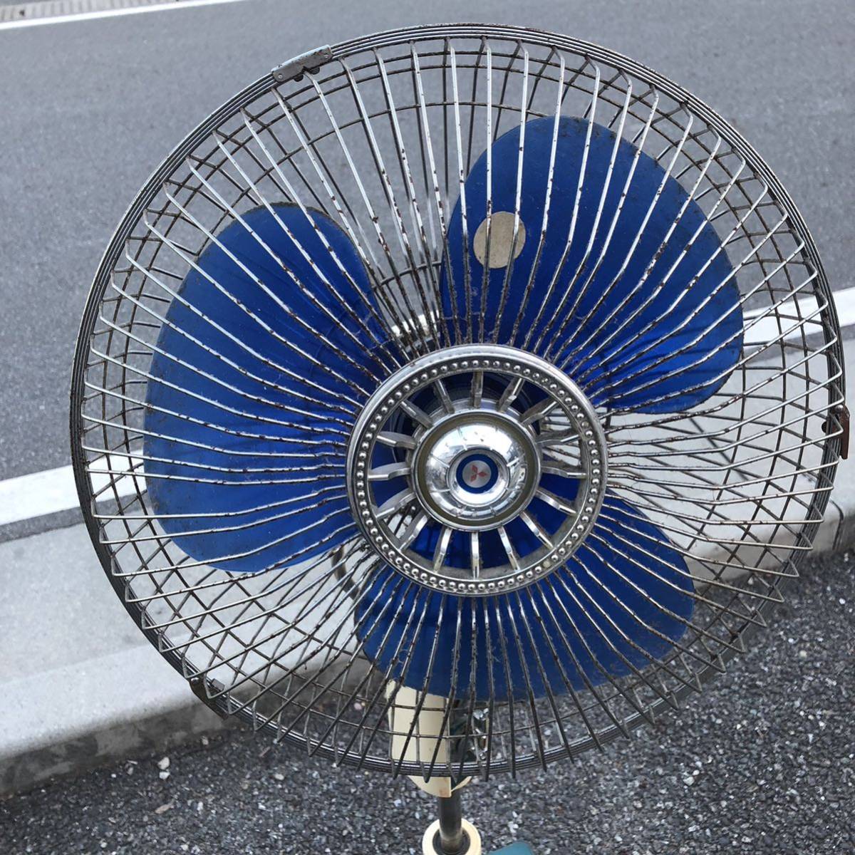 扇風機 三菱 昭和レトロ R35-NG 大型扇風機 洋間扇 アンティーク