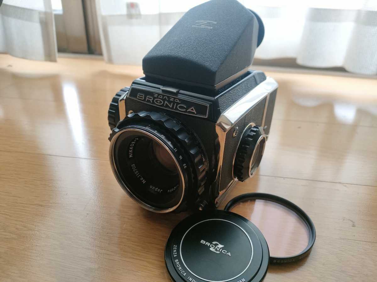 ZENZA BRONICA S2 ボディ 前期 NIKKOR-P 75mm 2.8 ブロニカ 中判