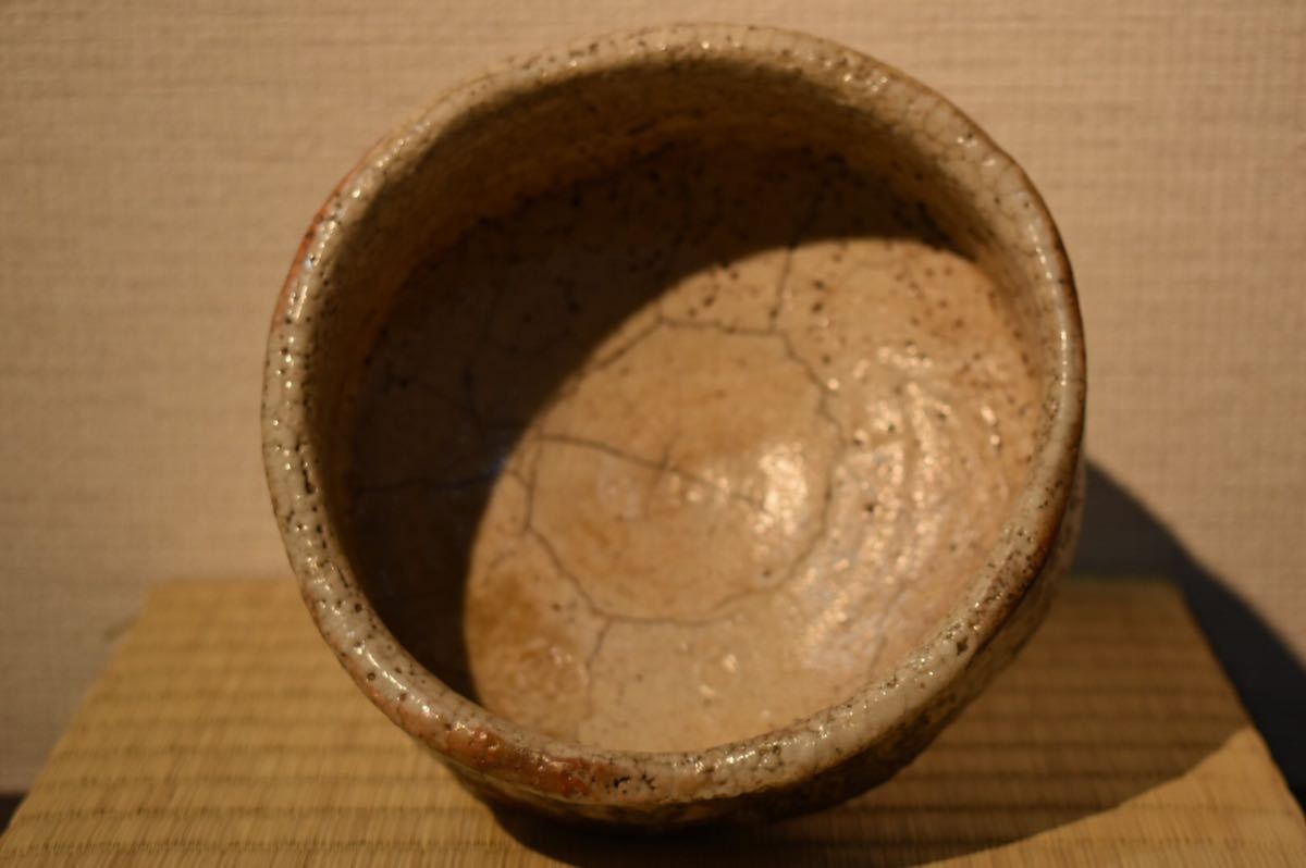 GE】R497【関西名家蔵出品】《名品》時代 絵志野茶碗 /美濃 骨董品