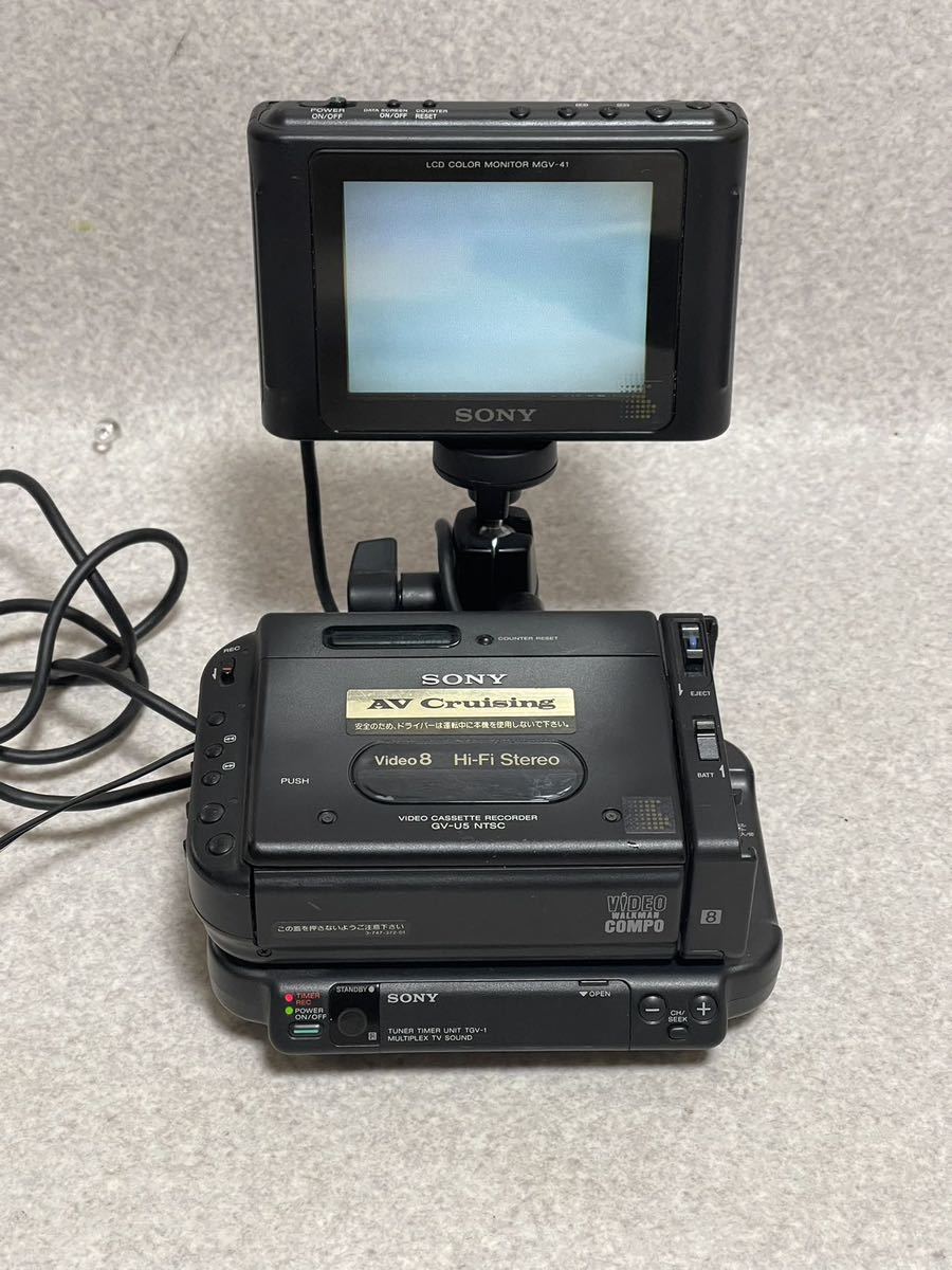 SONY ビデオカセットレコーダー LCD モニター MGV-41 Video 8