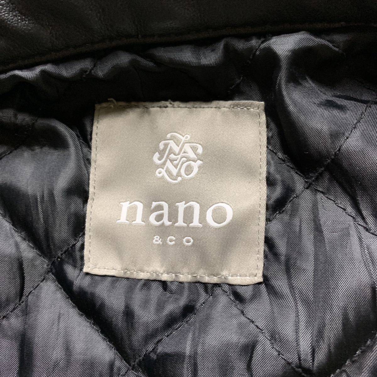 ナノユニバース 『大人の逸品』nano universe柔らか 羊革 ラムレザー