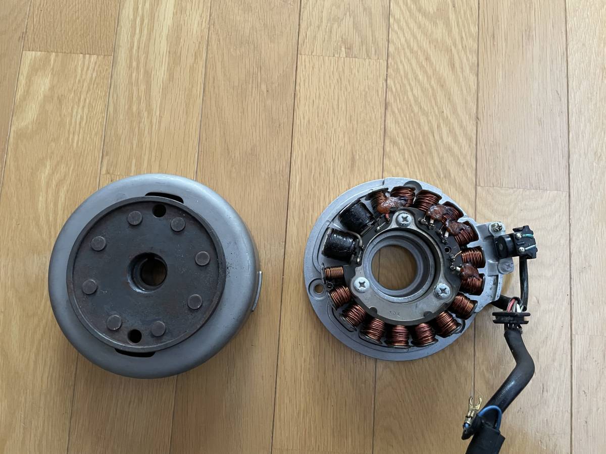 SR400 2H6 ジェネレーター ピックアップコイル フライホイール SR400 2H6 ジェネレーター ピックアップコイル フライホイール