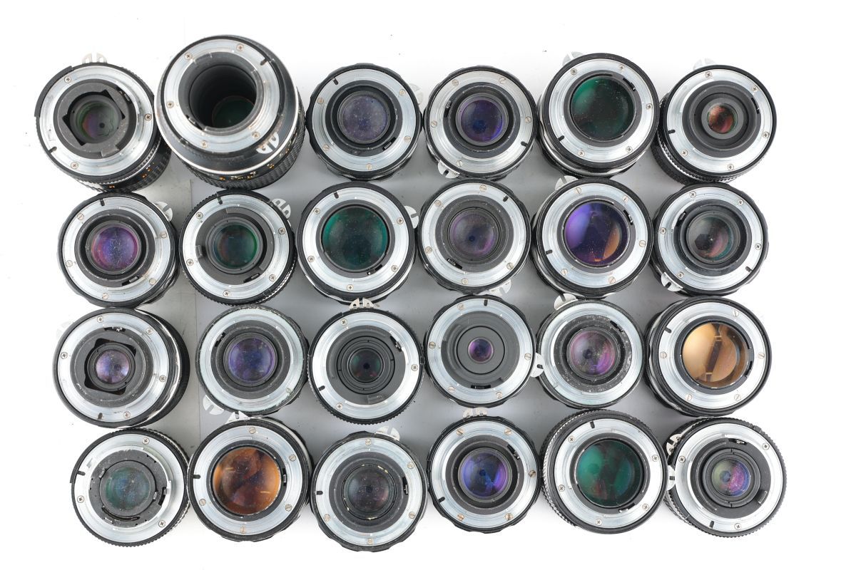 23462A 32 24点まとめ Nikon ニコン NIKKOR 50mm 28mm 105mm 他 単焦点レンズ まとめ まとめて 大量セット Auto 1:3.5 Nikon&frasl;ニコンF&frasl;フォトミック&frasl;③⑩&frasl;7232536&frasl;NIKKOR-H レンズキット（商品ID ニコン大三元 製品一覧