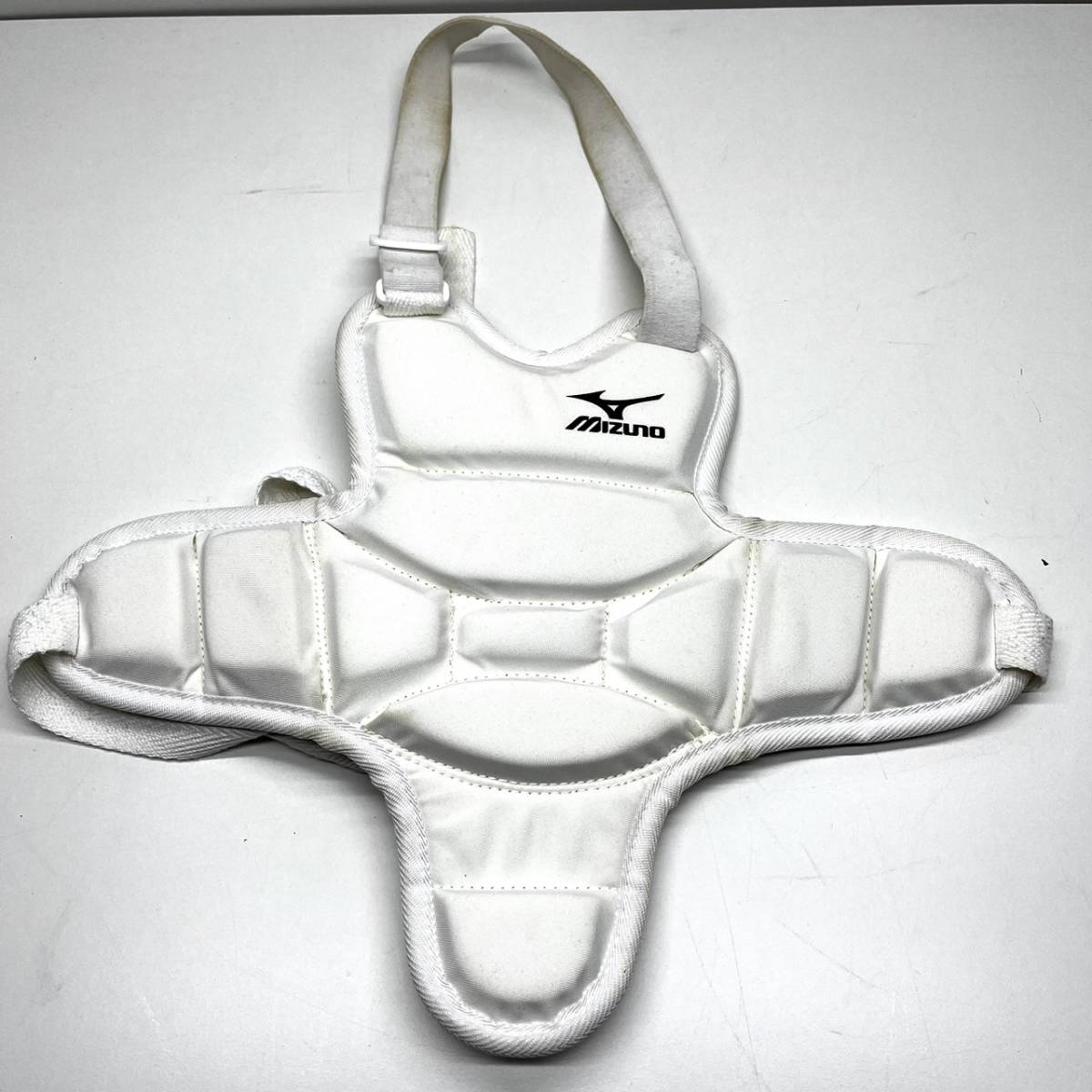 Mizuno 空手用防具 ホワイト SSサイズ （h1316 ☆中古☆ MIZUNO ミズノ 