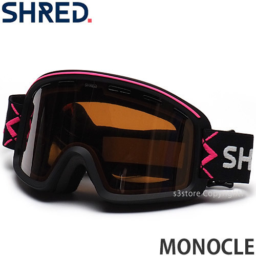 22-23シュレッド SHRED MONOCLE スノーボードゴーグルブラック 22-23