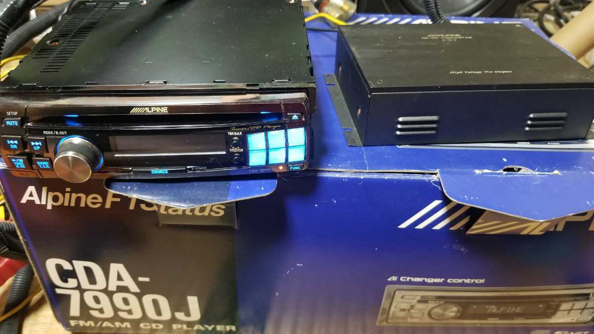 アルパイン ALPINE F#1STATUS CDA-7990J CDプレーヤー CDデッキ【現状
