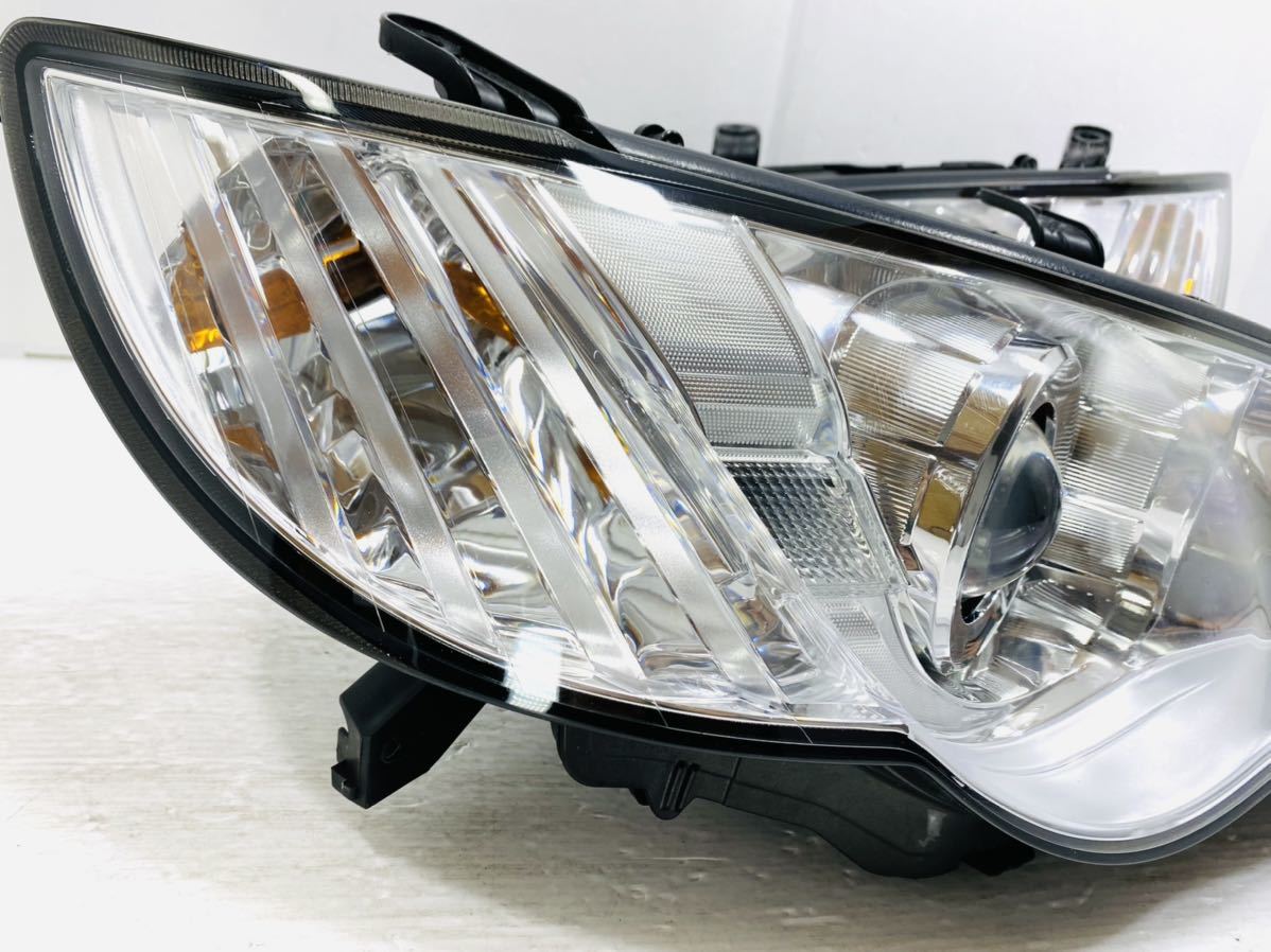 美品 割れ無 点灯OK BP5 後期 レガシィ 純正 HID ヘッドライト 左右 