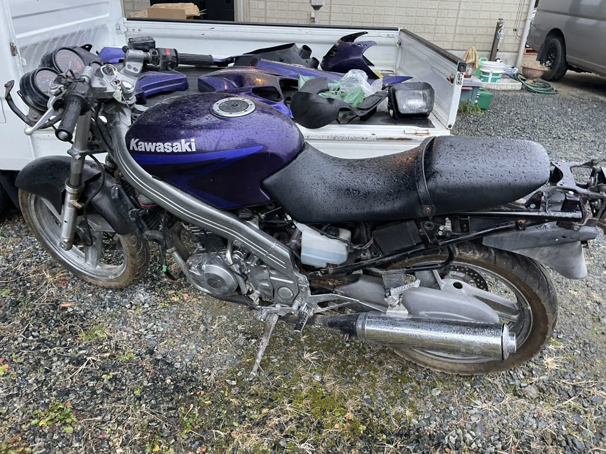 カワサキ ZZR250 部品取り 書無 不動 現状 ジャンク