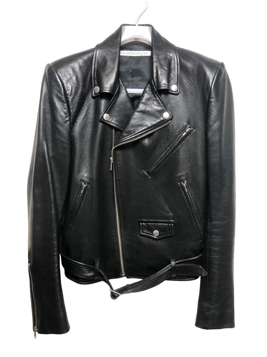 高品質 JOHN LAWRENCE SULLIVAN 定番 ダブル レザー ライダース ジャケット ジョンローレンスサリバン サリバン ブラック BIKE'S JACKET(Sサイズ)｜売買されたオークション情報、yahooの商品情報をアーカイ Sサイズ