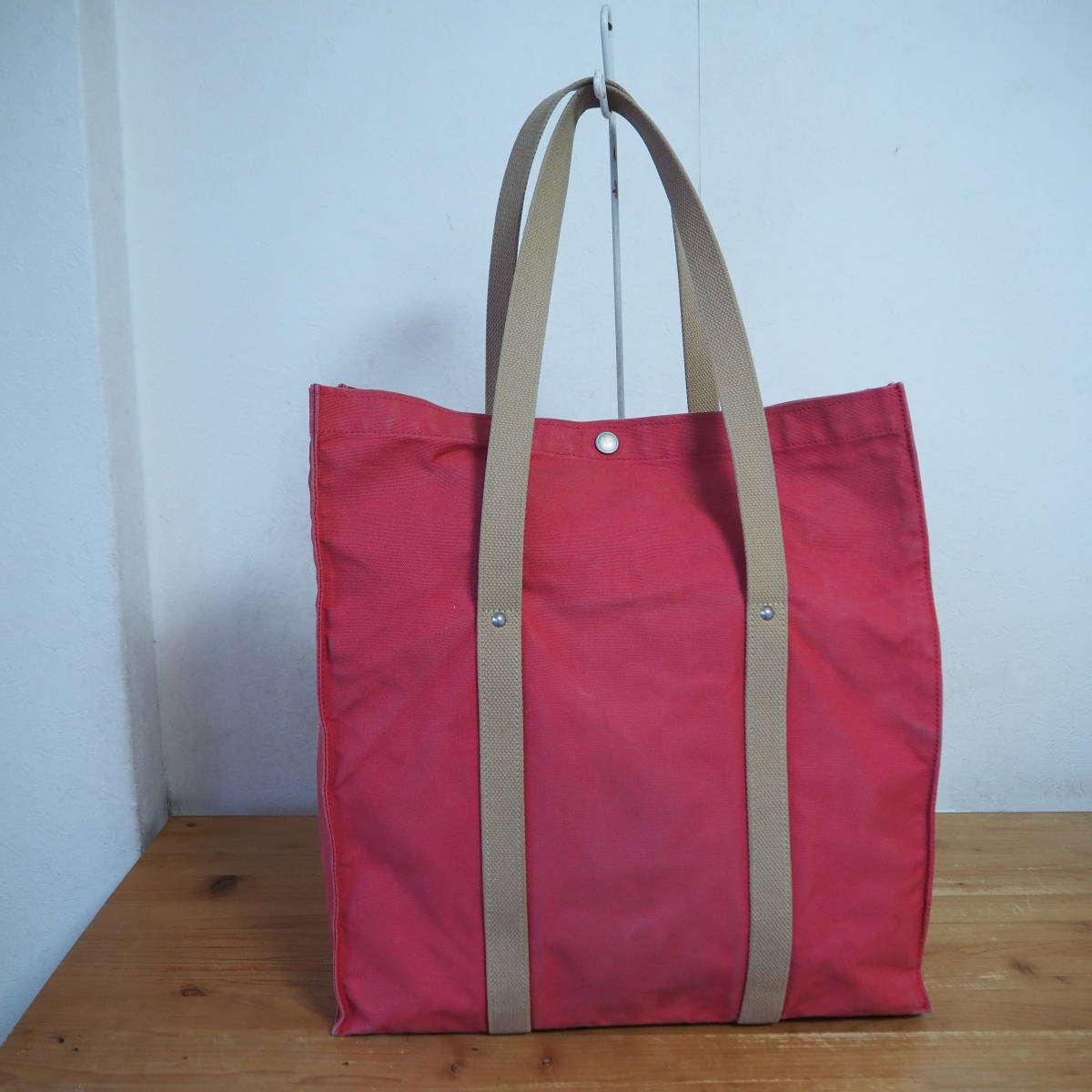 一澤帆布*帆布*トートバッグ*トート*バッグ*A4*ピンク*76*大きめ*(一澤 