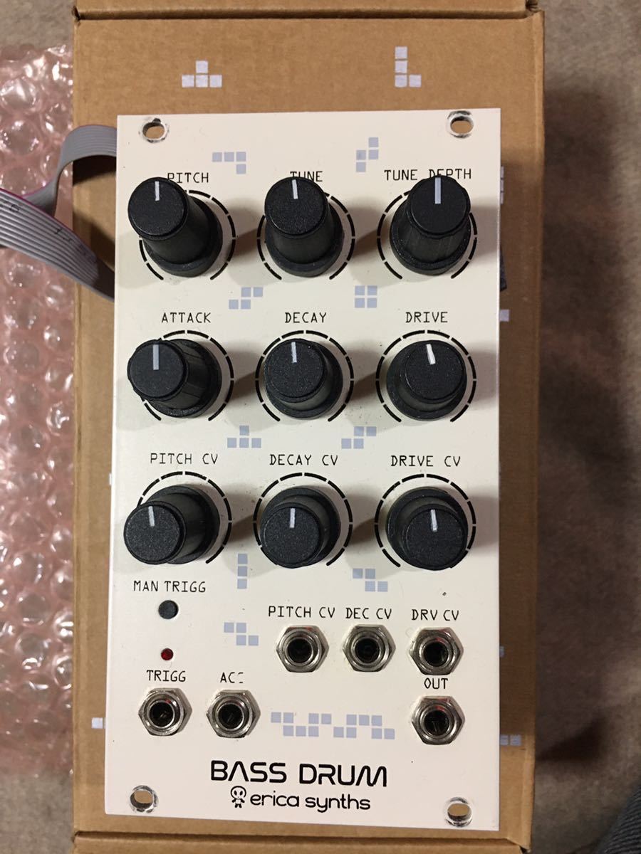 erica synths BASS DRUM WHITE モジュラーシンセ キック