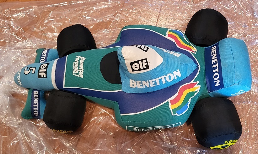 F1 Benetton Formula Ltd ベネトン ぬいぐるみ クッション◇Benetton