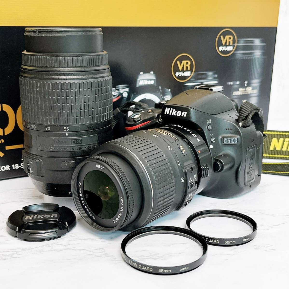 良品 ニコン D5100 ダブルズームキット デジタル一眼レフカメラ （AF-S
