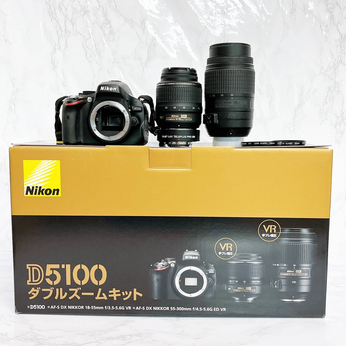 良品 ニコン D5100 ダブルズームキット デジタル一眼レフカメラ （AF-S
