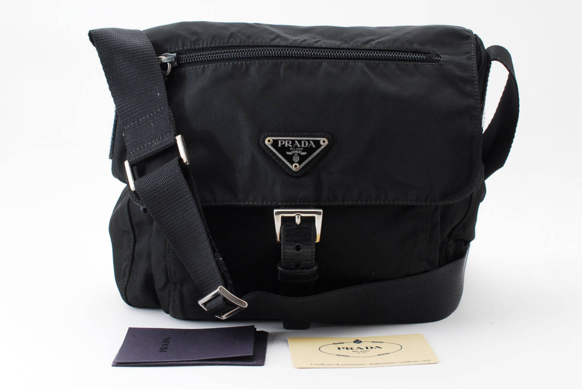  1円スタート PRADA プラダ テスート ナイロン リナイロン ショルダーバッグ ポシェット B8994 記入ギャランティカード 22-7546(ショルダーバッグ)｜売買されたオークション情報、yahooの商品情報 かばん、バッグ