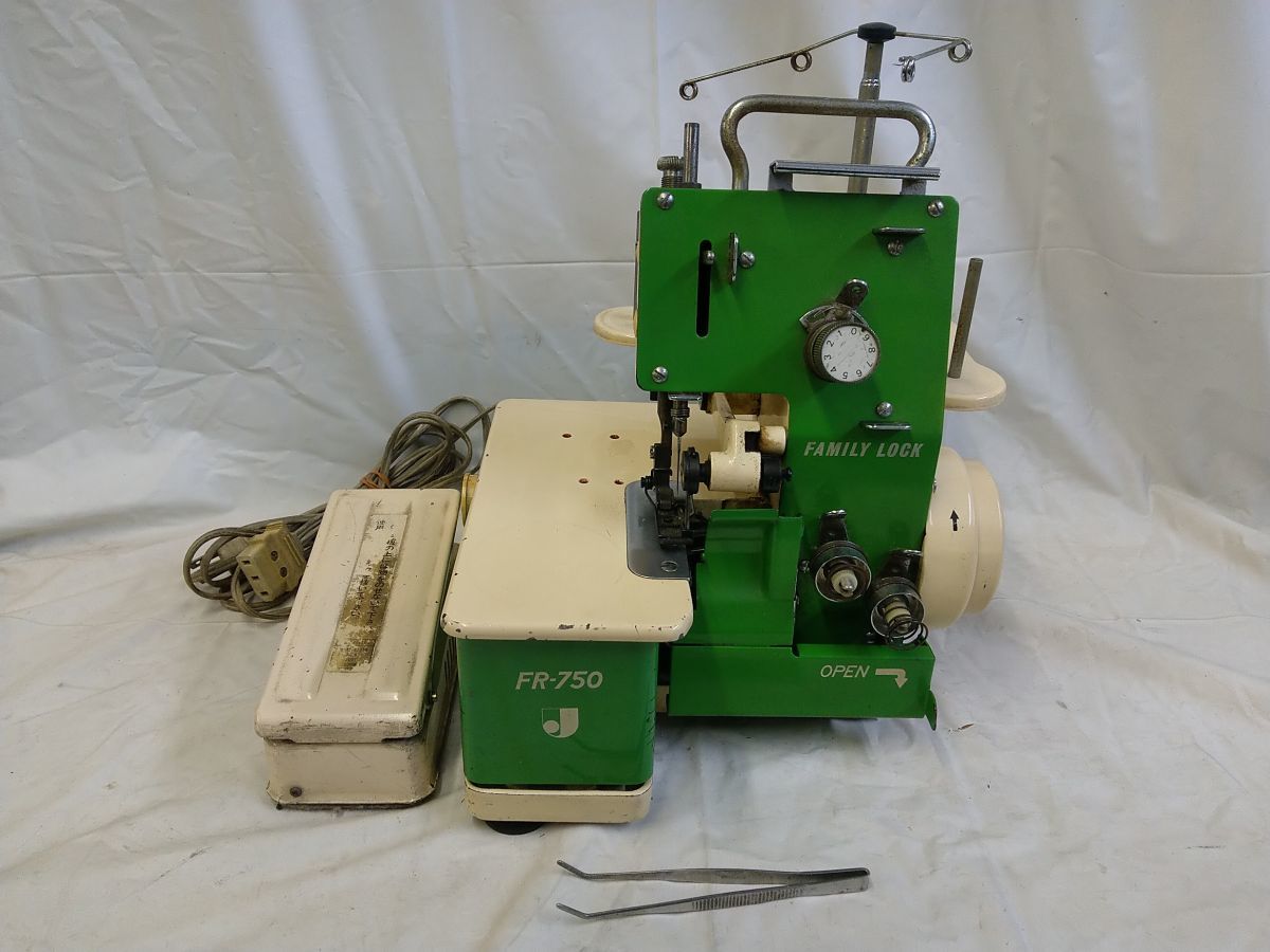  FG825 JANOME FAMILY LOCK FR-750 ジャノメ ファミリーロック 3本糸 ロックミシン ジャンク(ジャノメ)｜売買されたオークション情報、yahooの商品情報をアーカイブ公開 - オークファン ジャノメ