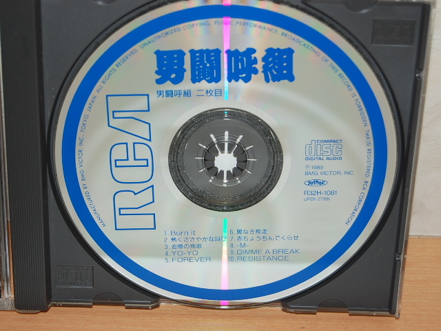 廃盤☆男闘呼組 二枚目 CD おとこぐみ 中古・ケース傷あり 成田昭次 