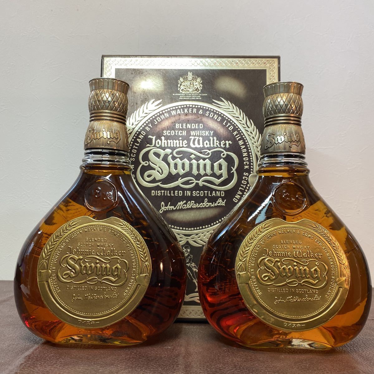 MH-2283】未開栓 2本セット Johnnie Walker Swing スウィング 750ml 43