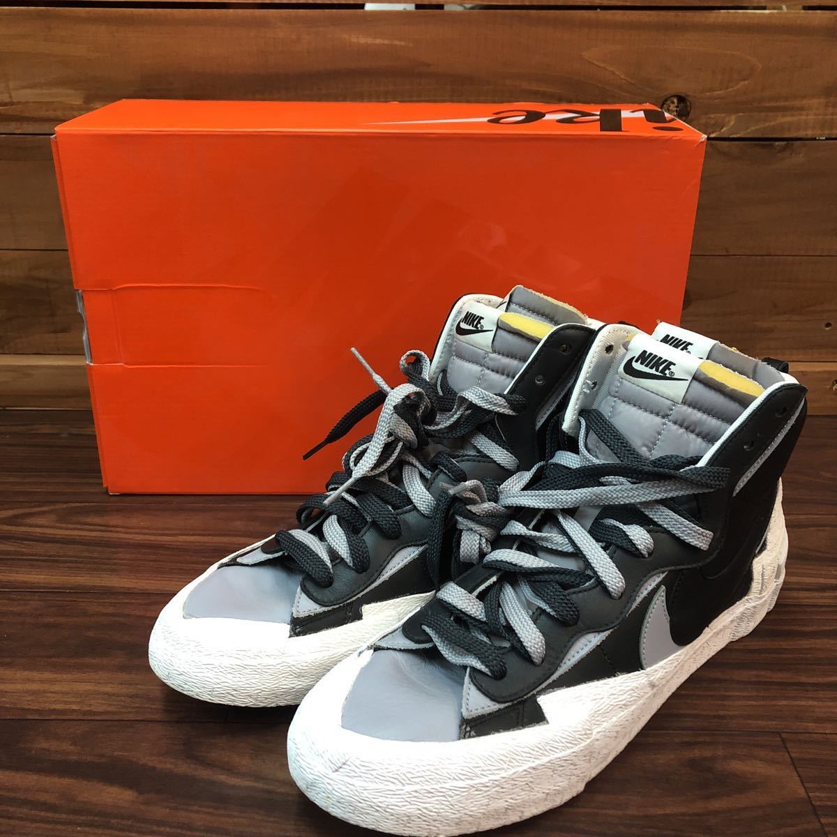 1円〜 NIKE BLAZER MID SACAI ナイキ ブレーザー サカイ BV0072-002  