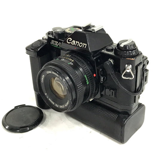 1円 Canon AE-1 PROGRAM FD 50mm 1:2 一眼レフ フィルムカメラ ボディ