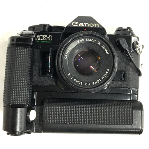 1円 Canon AE-1 PROGRAM FD 50mm 1:2 一眼レフ フィルムカメラ ボディ