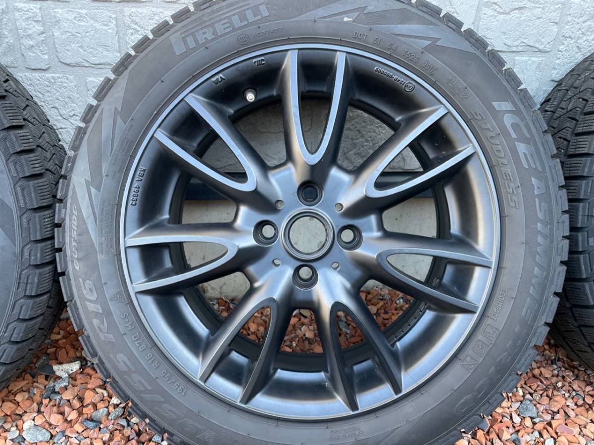 BMW MINI R55 MAKアルミホイール ピレリスタッドレスタイヤ195/55R16 