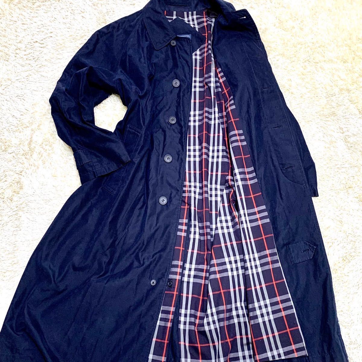 高品質，HOT 【極美品・希少サイズXL相当】 バーバリーズ ステンカラー