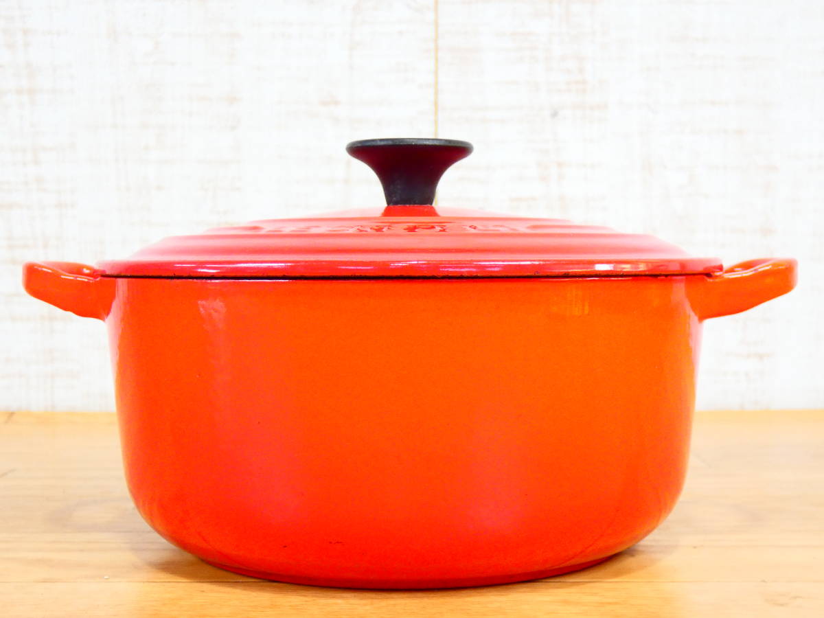 LE CREUSET ルクルーゼ ココット・ロンド 20㎝ 両手鍋 鋳物ホーロー鍋