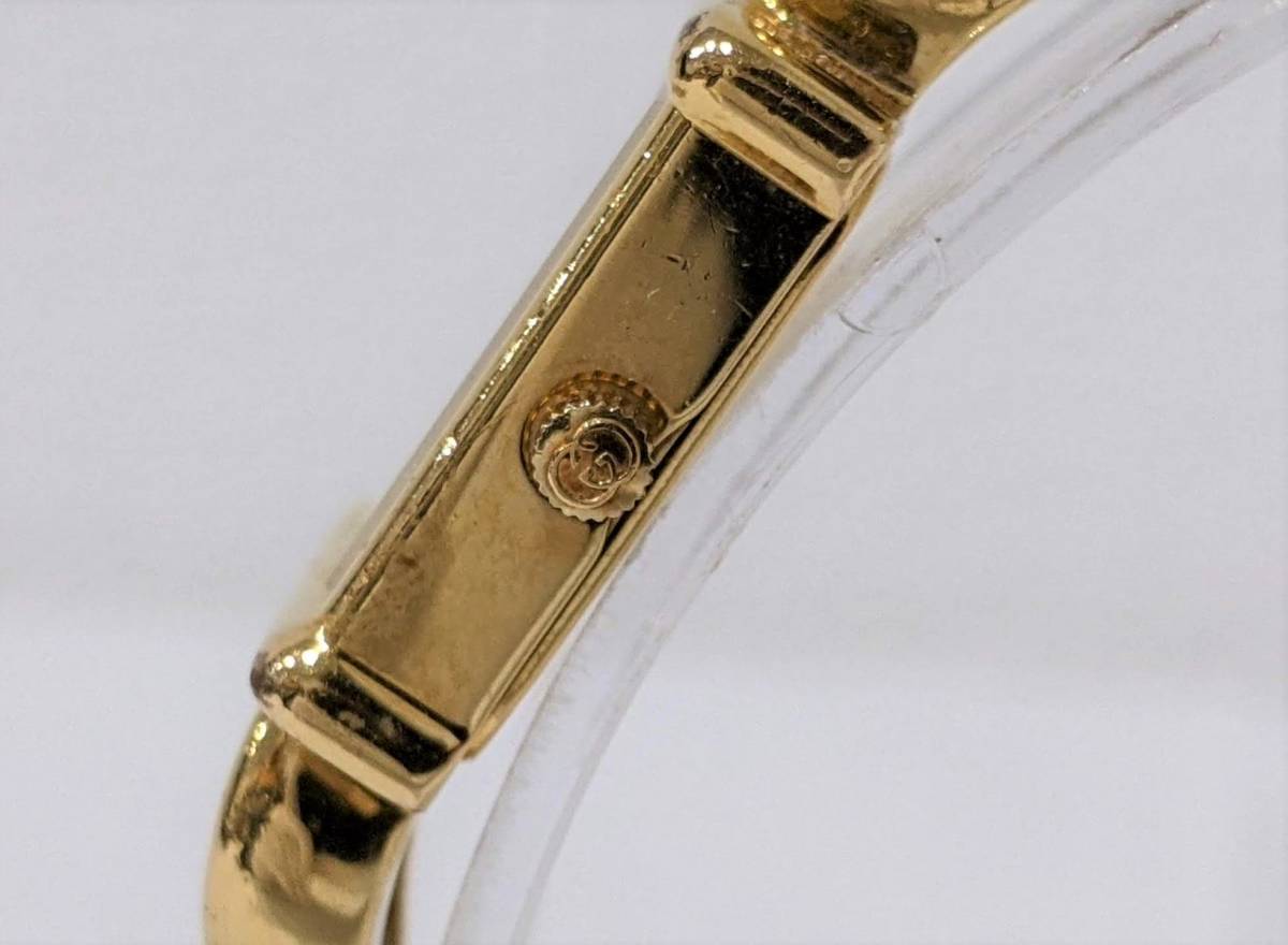 1800L グッチ GUCCI スクエア 良品 クォーツ時計⁄合金⁄メッキ⁄1800L