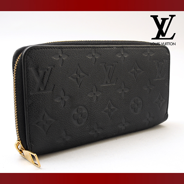 100%新品，得価 極 LOUIS VUITTON ルイヴィトン モノグラム アンプラント ジッピーウォレット ラウンドファスナー長財布 ブラック ノワール 9-26(モノグラムライン)｜売買されたオークション情報、yahooの商品情 服飾小物