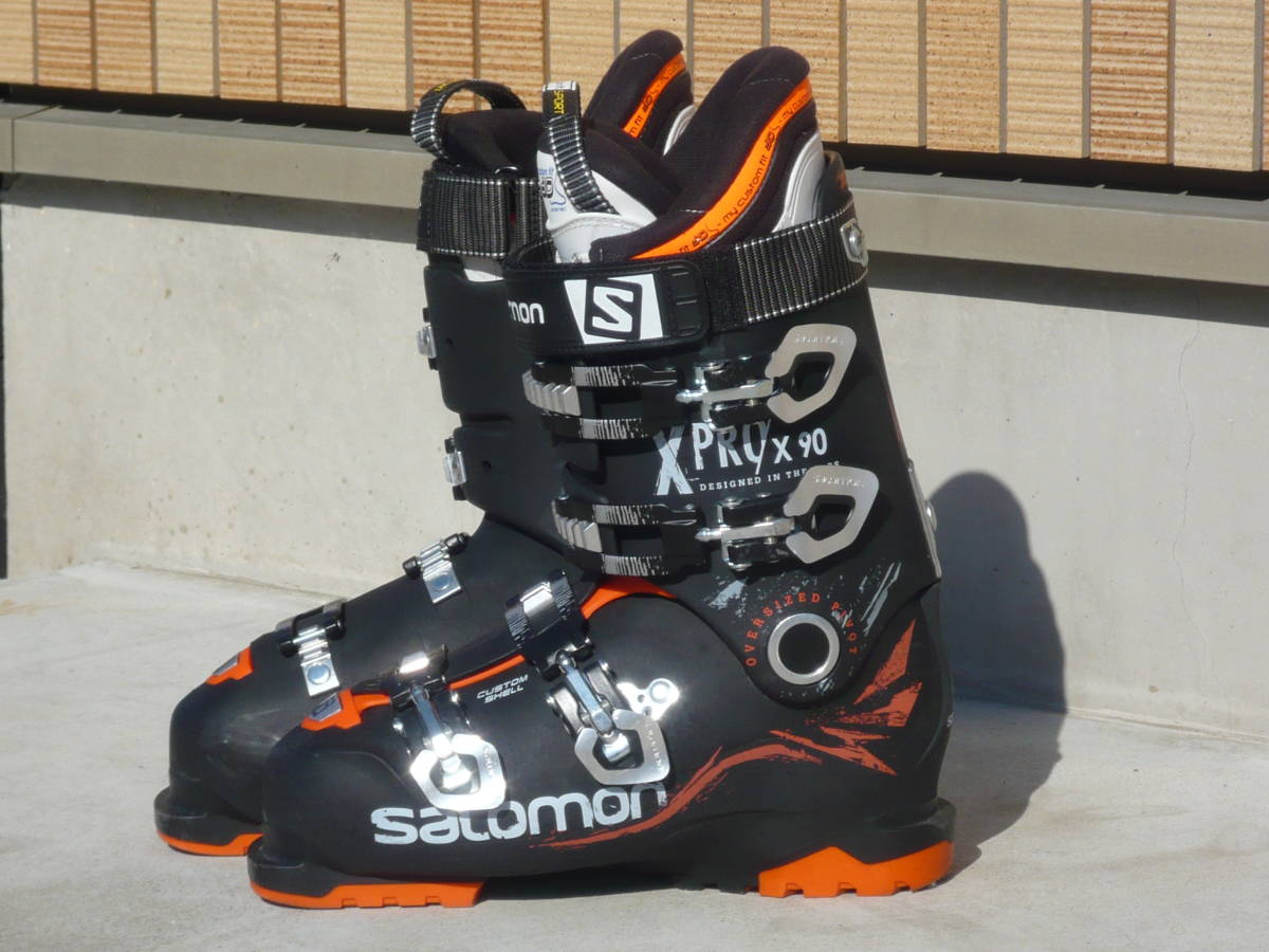 6即決！SALOMON/サロモン スキーブーツ X-PRO90 黒/オレンジ 26.0cm/