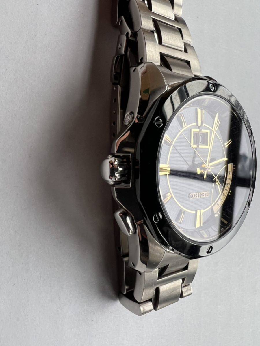 SEIKO セイコー ソーラー チタニウム デイデイト メンズ 時計 ブランド