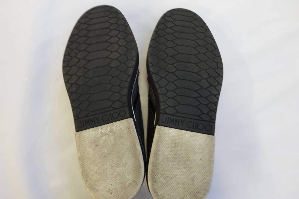 1021 1円スタート JIMMY CHOO ジミーチュウ スリッポンスニーカー 