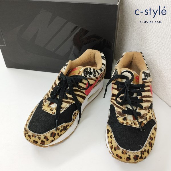 【超激得，SALE】 E221b コラボ NIKE ナイキ &times; atmos アトモス AIR MAX 1 DLX スニーカー 25cm マルチカラー AQ0928-700 アニマル柄 | シューズ G(25.0cm)｜売買されたオークション情報、yahooの商品情報をアーカイブ公開 - 25.0cm
