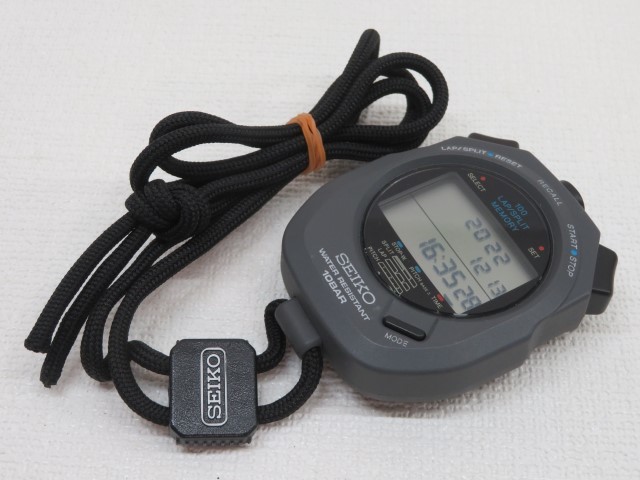 健康管理・計測計 SEIKO S120-4000 Digital Stopwatch 100Lap 健康用品