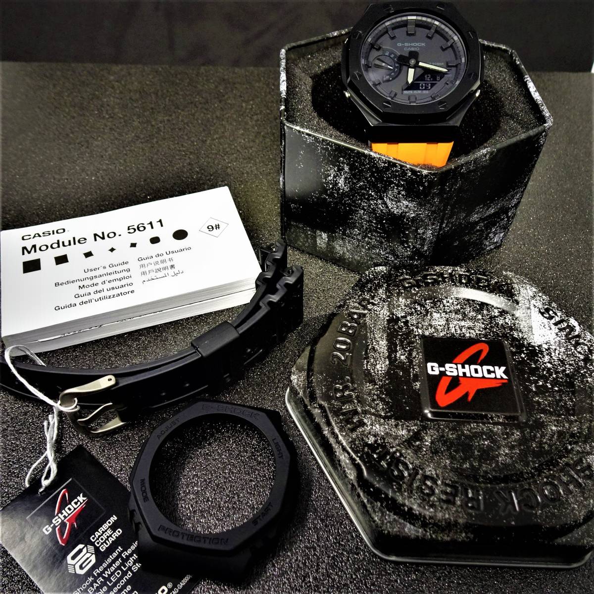 カシオメーカー保証付・未使用・新品・Gショックカスタム本体付き 