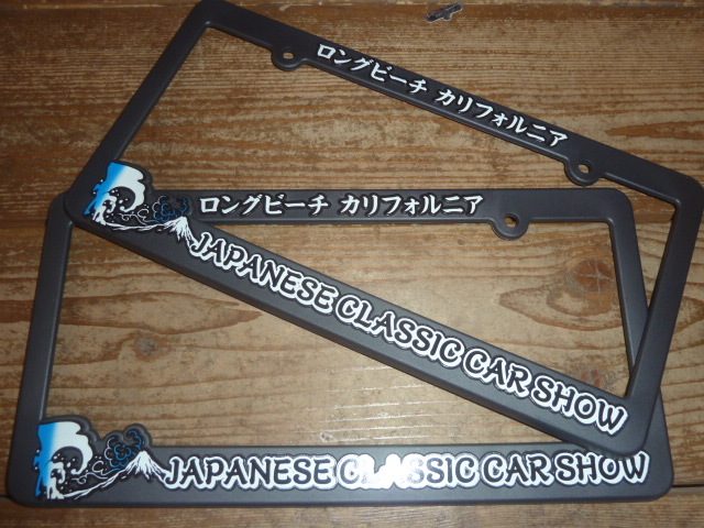 カリフォルニア発 JCCS ナンバーフレーム ライセンスフレーム longbeach 旧車 JDM USDM oldschool 高速有鉛 暴走族 北米 CA AE86 シビック 