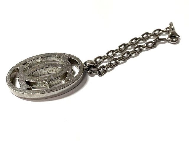カルティエ Cartier キーホルダー チャーム キーリング 2Cロゴ ロゴ
