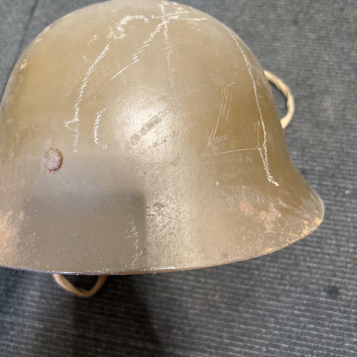 実物当時物旧日本軍大日本帝国鉄帽ヘルメット鉄兜特攻隊昭和レトロヴィンテージ骨董 旧 日本 軍 ヘルメット 日本軍 大日本帝国 当時物 鉄帽 ヘルメット 鉄兜 九