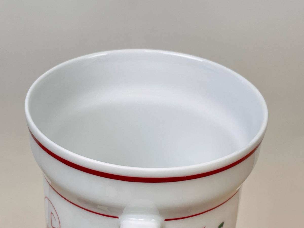 Richard Ginori ジノリ　ジオ ポンティ　マグカップ　サーカス　赤　中古　美品　現状品　返品不可 リチャードジノリ Richard ジオポンティ 蓋付きカップ＆ソーサー リチャード デミタスカップ