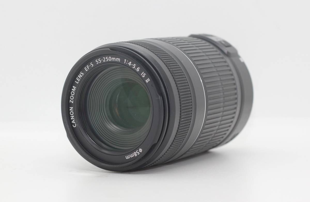 実用美品 Canon キャノン EF-S 55-250mm F4-5.6 IS ☆美品☆ CANON キャノン EF-S 55-250mm F4-5.6 IS II #C84 IS