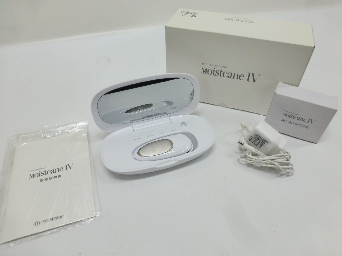 moisteane IV 美容器 1ヶ月のみ使用 おまけつき 中古】moisteane Ⅳ モイスティーヌ 美顔器 菅106 ご入札前に 【公式通販】