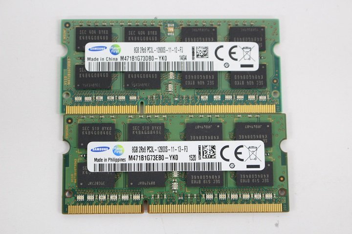 高品質，最新作 SAMSUNG M471B1G73EB0 M471B1G73DB0ノート用 PC3L 12800S 8GB メモリ 2枚セット(8GB)｜売買されたオークション情報、yahooの商品情報をアーカイブ公開 - オークファン DIMM