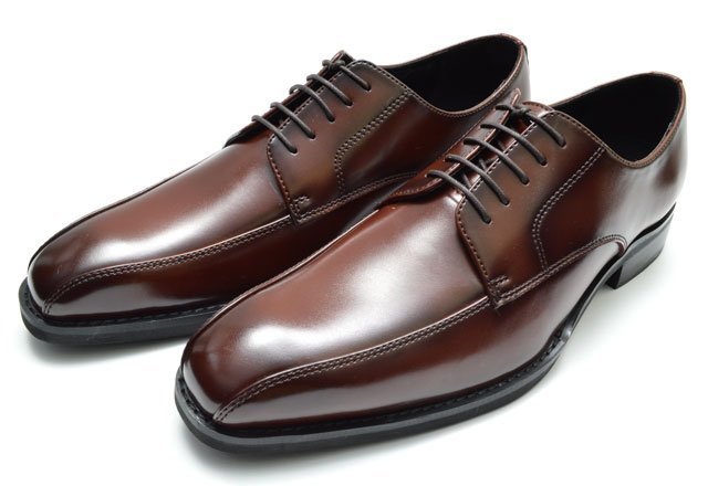 新品 ジョリースミス 3005 濃茶 27cm メンズビジネスシューズ Uモカ 撥水加工 紳士靴 靴 革靴 通勤通学 冠婚葬祭 レザー