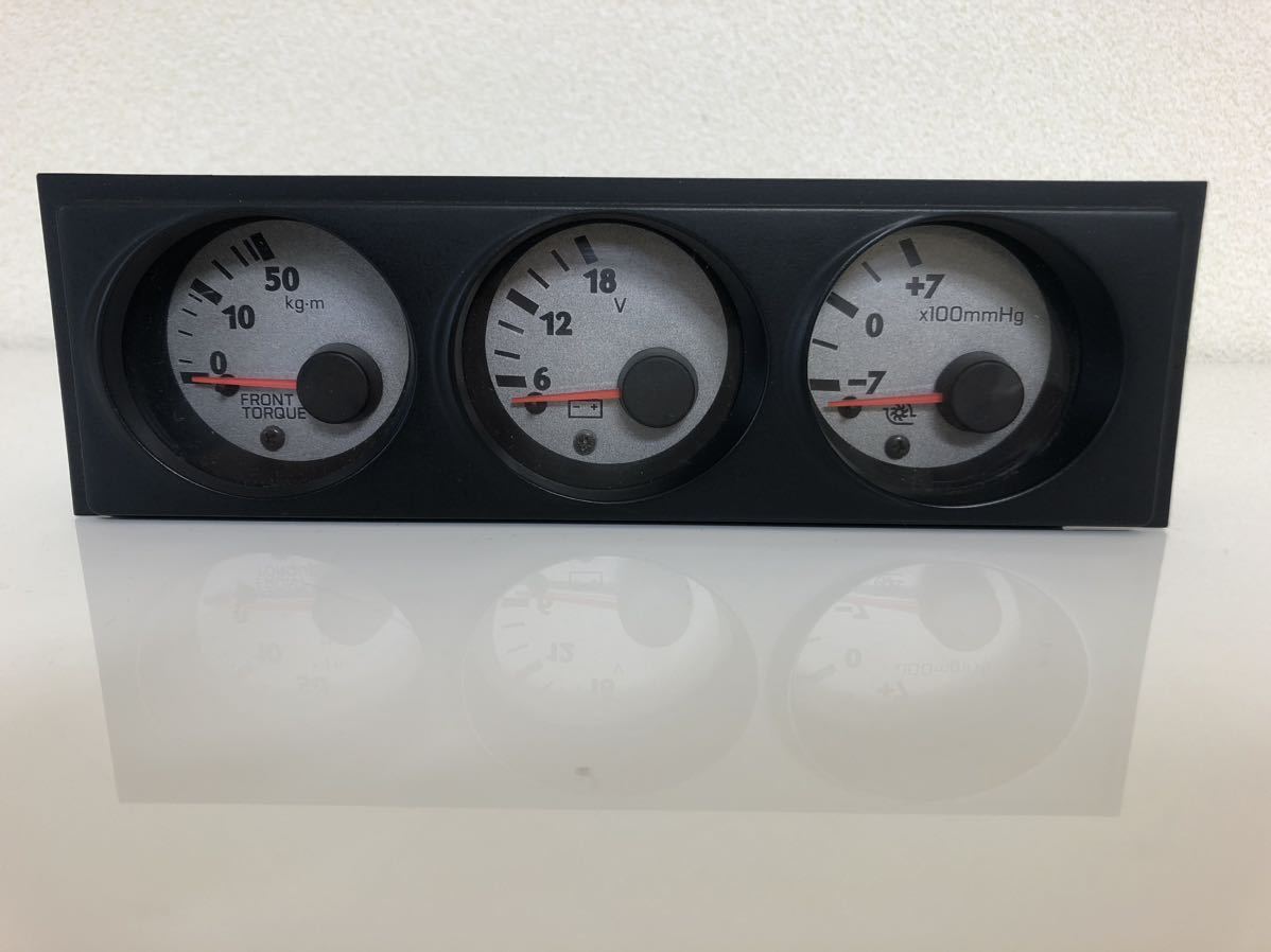 3連メーター WGNC34 ステージア 純正 トルク ブースト 電圧 ステージア