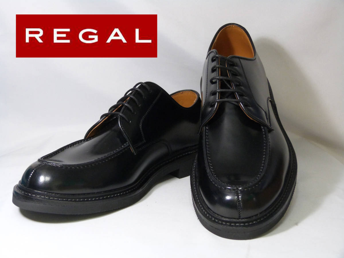 【格安，人気】 REGAL リーガル Uチップ JU15 ブラック 27.0cm 定価25300を(27.0cm)｜売買されたオークション情報、yahooの商品情報をアーカイブ公開 - オークファン 靴