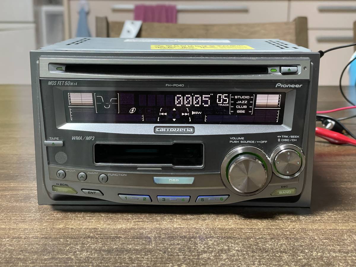 名機、希少、カロッツェリア FH-P6000 CDカセットデッキ動作品 カー